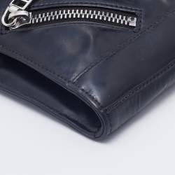 Pre Owned Kenzo Black Leather Kalifornia Chain Shoulder Bag