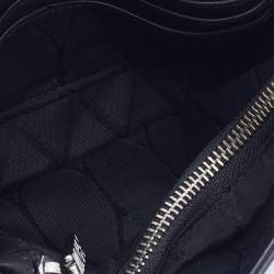 Pre Owned Kenzo Black Leather Kalifornia Chain Shoulder Bag