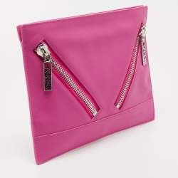 Pre Owned Kenzo Pink Leather Kalifornia Clutch