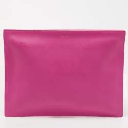 Pre Owned Kenzo Pink Leather Kalifornia Clutch