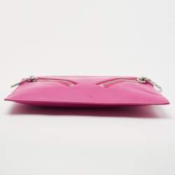 Pre Owned Kenzo Pink Leather Kalifornia Clutch