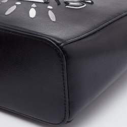 Pre Owned Kenzo Black Leather Small Eye Tote