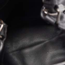 Kenzo Black Leather Embroidered Eye Bucket Bag