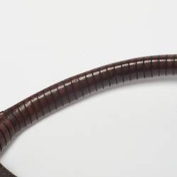 Pre Owned Kenzo Purple/Brown Velvet and Leather Hobo