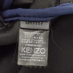 Pre Owned Kenzo Navy Blue Tiger Embroidered Neoprene Mini Backpack