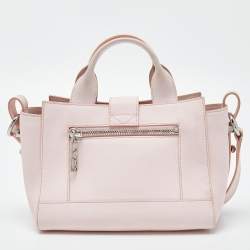 Pre Owned Kenzo Pink Leather Mini Kalifornia Tote