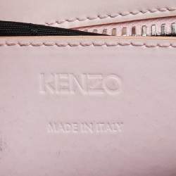 Pre Owned Kenzo Pink Leather Mini Kalifornia Tote