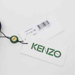 Kenzo Black Satin Mini Embroidered Tiger Backpack