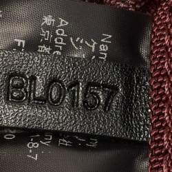 Pre Owned Kenzo Burgundy Nylon Embroidered Icon Tiger Backpack