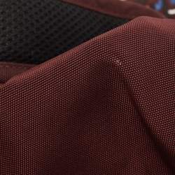 Pre Owned Kenzo Burgundy Nylon Embroidered Icon Tiger Backpack