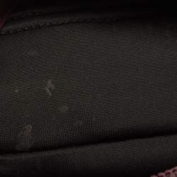 Pre Owned Kenzo Burgundy Neoprene Mini Embroidered Tiger Backpack