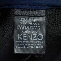 Kenzo Navy Blue Neoprene Mini Embroidered Tiger Backpack