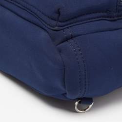 Kenzo Navy Blue Neoprene Mini Embroidered Tiger Backpack