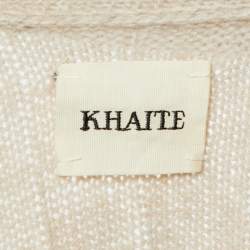 Khaite Beige Stripe Cashmere Sweater M