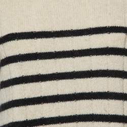 Khaite Beige Stripe Cashmere Sweater M