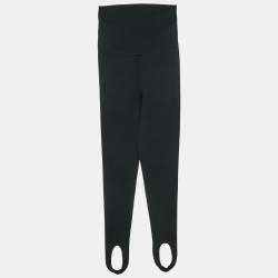 Khaite Black Jersey High Rise Leggings XS