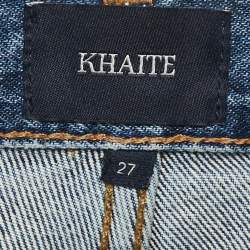 Khaite Blue Faded Denim Straight Leg Jeans S Waist 29"