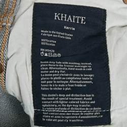 Khaite Blue Faded Denim Straight Leg Jeans S Waist 29"