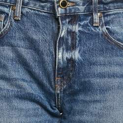 Khaite Blue Faded Denim Straight Leg Jeans S Waist 29"