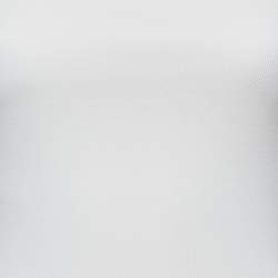 Khaite Off-White Knit Ruched Fit and Flare Midi Dress S