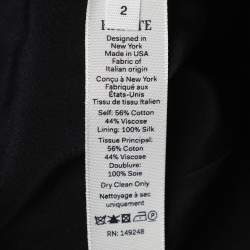 مملوكة مسبقًا Khaite Black Satin Sleeveless Mini Dress S