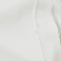 مملوكة مسبقًا فستان خيت عاجي بليسيه ساتان غير متماثل ماكسي مقاس متوسط