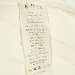 مملوكة مسبقًا فستان خيت عاجي بليسيه ساتان غير متماثل ماكسي مقاس متوسط