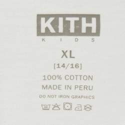 Kith White Floral Logo Print Jersey T-Shirt XL