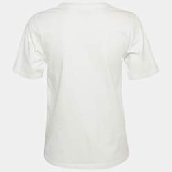 Kith White Floral Logo Print Jersey T-Shirt XL