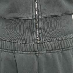 مملوكة مسبقًا Kith Green Faded Cotton Sweatshirt and Sweatpants Set XS