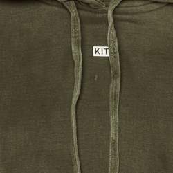 Pre Owned Kith Olive Green Cotton Alexa Cropped Hoodie XS