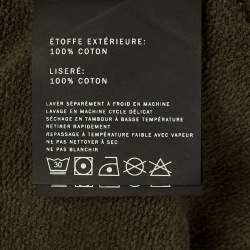 Pre Owned Kith Olive Green Cotton Alexa Cropped Hoodie XS