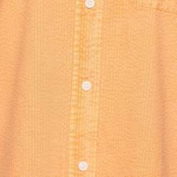 Kith Orange Cotton Seersucker Ora Button Down Shirt XS