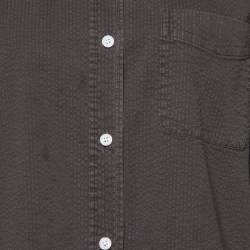 Kith Brown Cotton Seersucker Ora Button Down Shirt XS