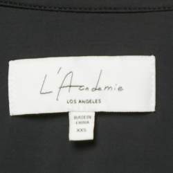 مملوكة مسبقًا فستان أكاديميه قميص أسود ملفوف متداخل صغير جدًا جدًا