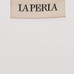 مملوكة مسبقًا توب لا بيرلا تل مطرز بشعار وردي فاتح شفاف مقاس متوسط (ميديم)