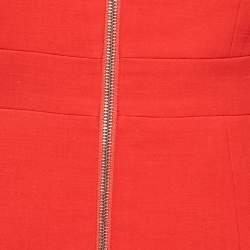 Pre Owned La Perla Red Wool Sleeveless Top and Pants Set S