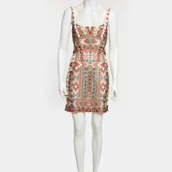 Pre Owned L'agence Multicolor Beaded Chiffon Inori Mini Dress M