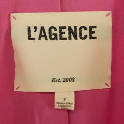 Pre Owned جاكيت بليزر لاغنسي طقم كولين بطبعتين حرير صغير جدا/صغير