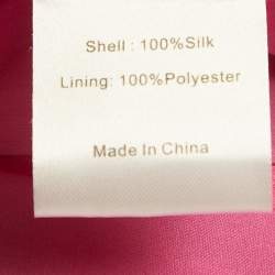 Pre Owned جاكيت بليزر لاغنسي طقم كولين بطبعتين حرير صغير جدا/صغير