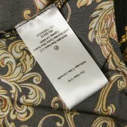 Pre Owned L'agence Black Baroque Print Geraldine Cover-Up Pants XS