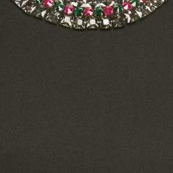 مملوكة مسبقًا L'agence Black Crepe Bastia Embellished Tank Top XS