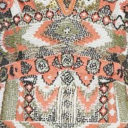 مملوكة مسبقًا L'agence Multicolour Chiffon Inori Beaded Mini Dress S