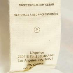 مملوكة مسبقًا L'agence Multicolour Chiffon Inori Beaded Mini Dress S