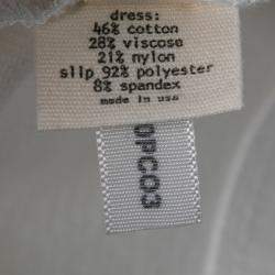 Pre Owned L'agence White Cotton Blend Draped Shawl Neck Bodycon Dress XS