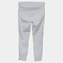 L'agence White Denim Zip Detail Skinny Andrea Jeans M