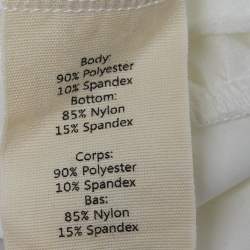 L'Agence White Jersey Wrap Effect Kallie Bodysuit M