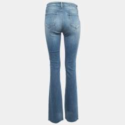 Pre Owned L'Agence Blue Stretch Denim Flared Jeans S Waist 26"