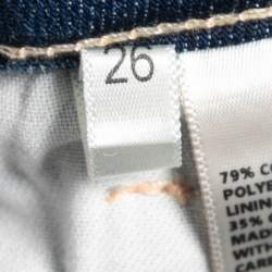 Pre Owned L'Agence Blue Stretch Denim Flared Jeans S Waist 26"