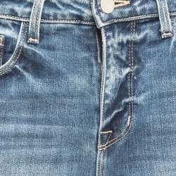 Pre Owned L'Agence Blue Stretch Denim Flared Jeans S Waist 26"